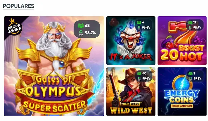 Ivibet Casino Juegos